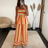 ENSEMBLE ORANGE ET JAUNE SUNY - La Petite Somptueuse