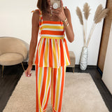ENSEMBLE ORANGE ET JAUNE SUNY - La Petite Somptueuse