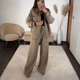 ENSEMBLE PRIVATE CLUB BEIGE - La Petite Somptueuse