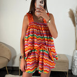 ENSEMBLE RAYE ORANGE THAIS - La Petite Somptueuse