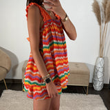 ENSEMBLE RAYE ORANGE THAIS - La Petite Somptueuse