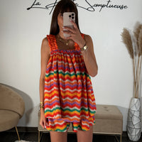 ENSEMBLE RAYE ORANGE THAIS - La Petite Somptueuse