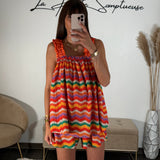 ENSEMBLE RAYE ORANGE THAIS - La Petite Somptueuse