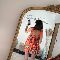 ENSEMBLE RAYE ORANGE THAIS - La Petite Somptueuse