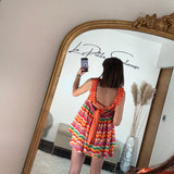 ENSEMBLE RAYE ORANGE THAIS - La Petite Somptueuse