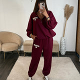 ENSEMBLE SURVETEMENT AMOUR BORDEAUX - La Petite Somptueuse