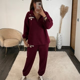 ENSEMBLE SURVETEMENT AMOUR BORDEAUX - La Petite Somptueuse