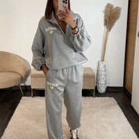 ENSEMBLE SURVETEMENT AMOUR GRIS - La Petite Somptueuse