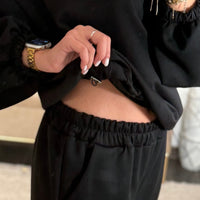 ENSEMBLE SURVETEMENT AMOUR NOIR - La Petite Somptueuse