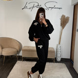 ENSEMBLE SURVETEMENT AMOUR NOIR - La Petite Somptueuse