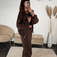 ENSEMBLE SURVETEMENT CHOCO MOLLY - La Petite Somptueuse