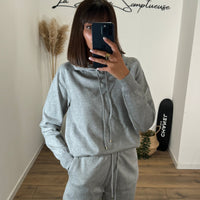 ENSEMBLE SWEAT GRIS JOANNY - La Petite Somptueuse