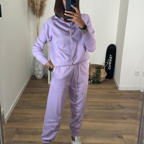 ENSEMBLE SWEAT LILAS JOANNY - La Petite Somptueuse