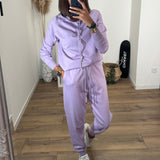 ENSEMBLE SWEAT LILAS JOANNY - La Petite Somptueuse