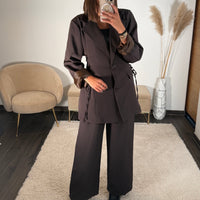 ENSEMBLE TAILLEUR CHOCO ADAM - La Petite Somptueuse