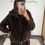 FAUSSE FOURRURE LEOPARD SANS MANCHE - La Petite Somptueuse