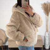 FOURRURE BEIGE HELENA - La Petite Somptueuse