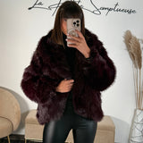 FOURRURE BORDEAUX ZELLY - La Petite Somptueuse
