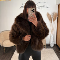 FOURRURE CHOCO ZELLY - La Petite Somptueuse