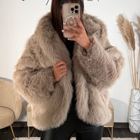 FOURRURE TAUPE ZELLY - La Petite Somptueuse