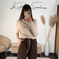 GILET BEIGE ASTON - La Petite Somptueuse