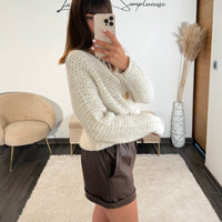 GILET BEIGE BOUTONS DOREES LOU - La Petite Somptueuse