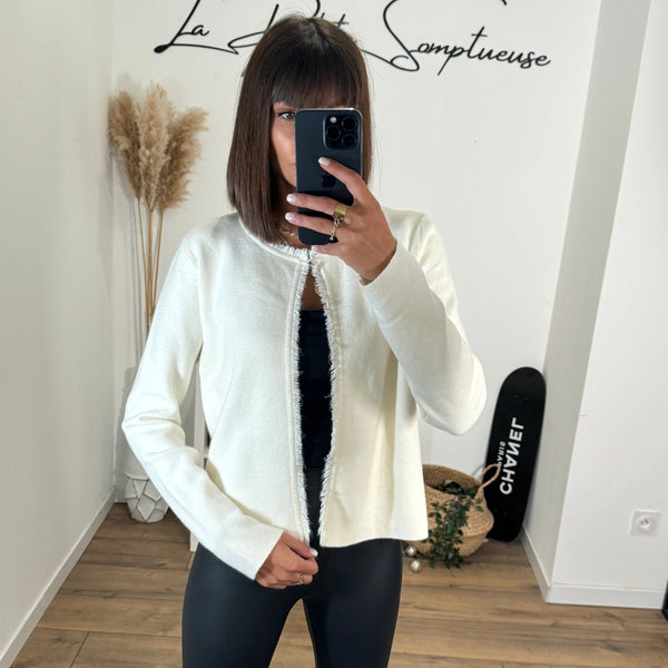 GILET BEIGE CYRIL - La Petite Somptueuse