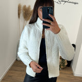 GILET BLANC MANAE - La Petite Somptueuse