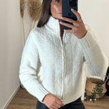 GILET BLANC MANAE - La Petite Somptueuse