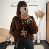 GILET BORDURE LEOPARD EDGAR - La Petite Somptueuse