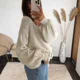 GILET CACHE-COEUR BEIGE - La Petite Somptueuse