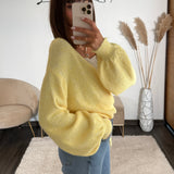GILET CACHE-COEUR JAUNE - La Petite Somptueuse