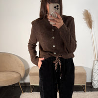 GILET CHOCO ASTON - La Petite Somptueuse