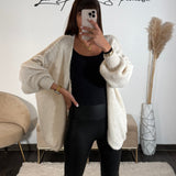 GILET ECRU EZIO - La Petite Somptueuse