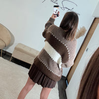 GILET EN LAINE CHOCO - La Petite Somptueuse