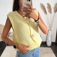 GILET JAUNE SANS MANCHE SOLEIL - La Petite Somptueuse