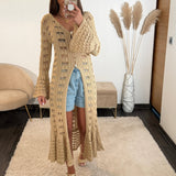 GILET LONG BEIGE - La Petite Somptueuse