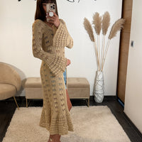 GILET LONG BEIGE - La Petite Somptueuse