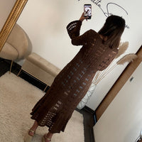 GILET LONG CHOCO - La Petite Somptueuse