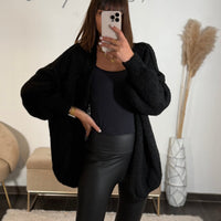 GILET NOIR EZIO - La Petite Somptueuse