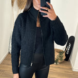 GILET NOIR MANAE - La Petite Somptueuse