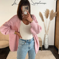 GILET ROSE EZIO - La Petite Somptueuse
