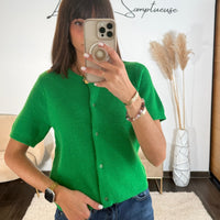 GILET VERT ANTOINE - La Petite Somptueuse