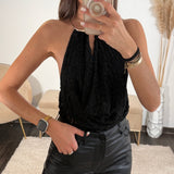 HAUT ANNEAU DENTELLE NOIR - La Petite Somptueuse