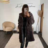 IMPERMEABLE REVERSIBLE POLAIRE CHOCO - La Petite Somptueuse