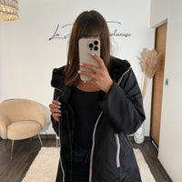 IMPERMEABLE REVERSIBLE POLAIRE NOIR - La Petite Somptueuse