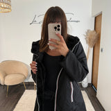 IMPERMEABLE REVERSIBLE POLAIRE NOIR - La Petite Somptueuse