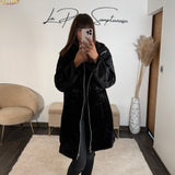 IMPERMEABLE REVERSIBLE POLAIRE NOIR - La Petite Somptueuse