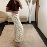 JEAN BLANC A POIS CHOCO - La Petite Somptueuse
