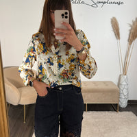 JEAN DENTELLE BLEU FONCE GINA - La Petite Somptueuse